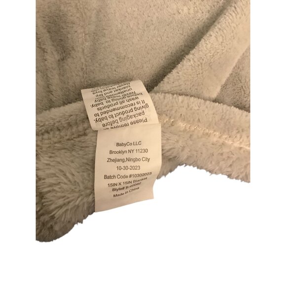 Baby Co Koala Plush Security Nursery Blanket Lovey 15" X 15" Soft Fleece Gray - Picture 3 of 8